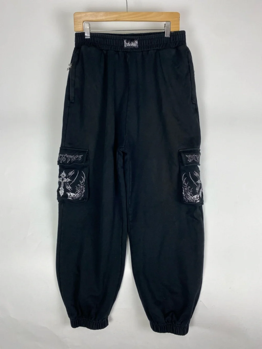 Breathe Divinity Cargo Sweat Pants Black Men’s Size Large - Picture 1 of 11